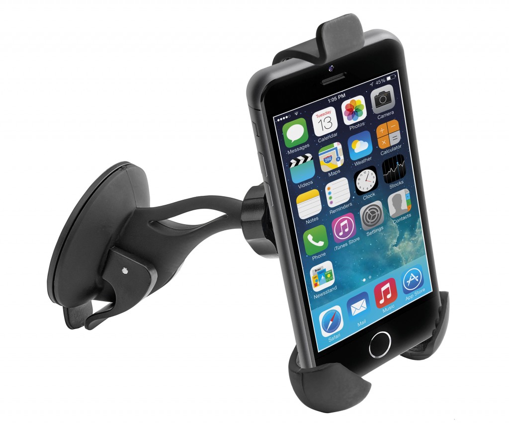 Soporte teléfono móvil universal adaptable con ventosa